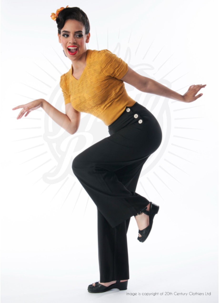 Swinghose  Pretty 40's  Classic, Schwarz