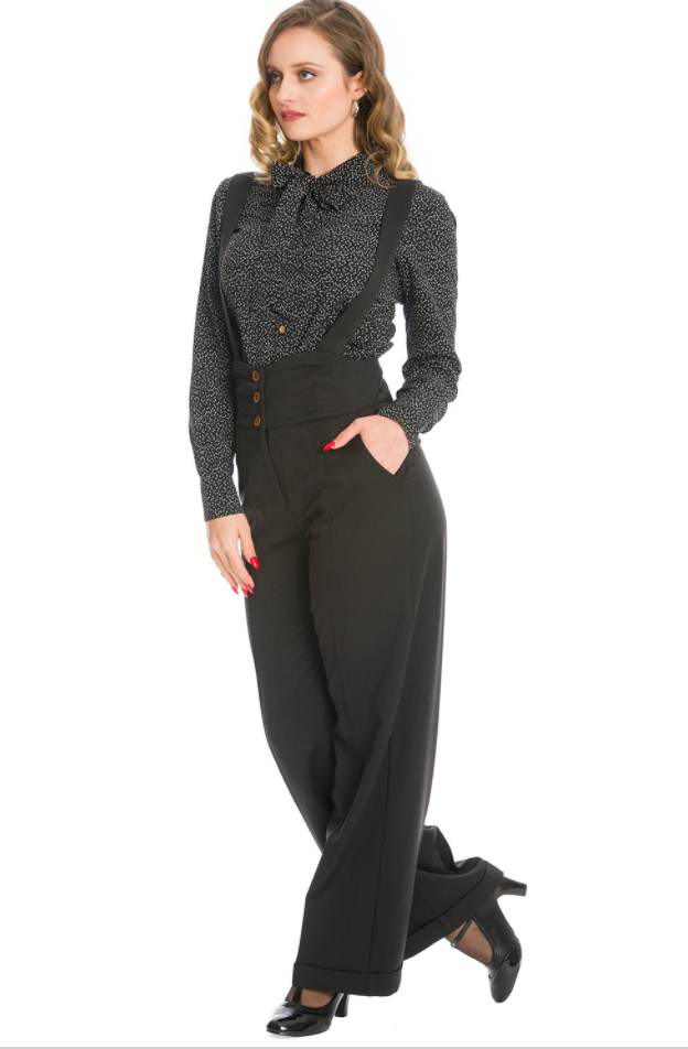 High Waist Hose, Her Favourite Trousers, Schwarz