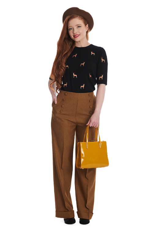 Hose Book Worm, Khaki / Braun