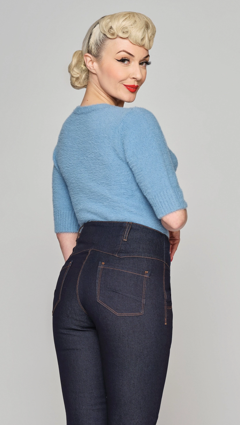 Jeanshose Rebell Katie, Dunkelblau