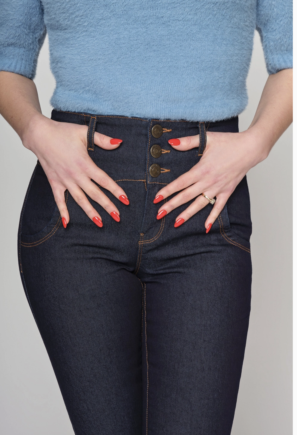 Jeanshose Rebell Katie, Dunkelblau