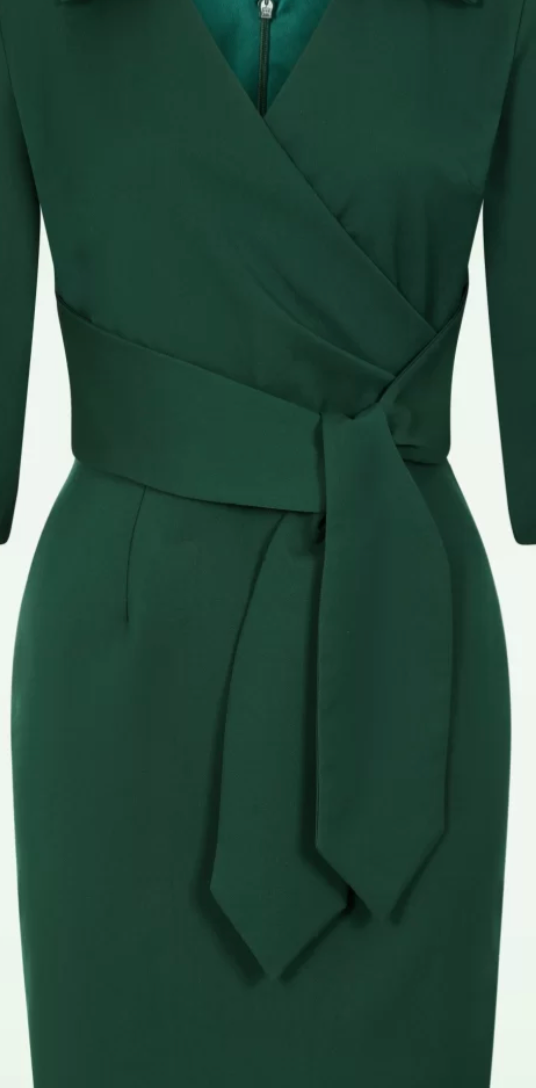 Bleistiftkleid Imogen, Flaschengrün