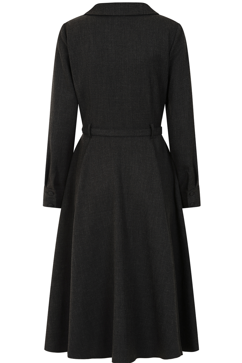 Swingkleid Marigold 40's, Tweed Stoff, Dunkelgrau