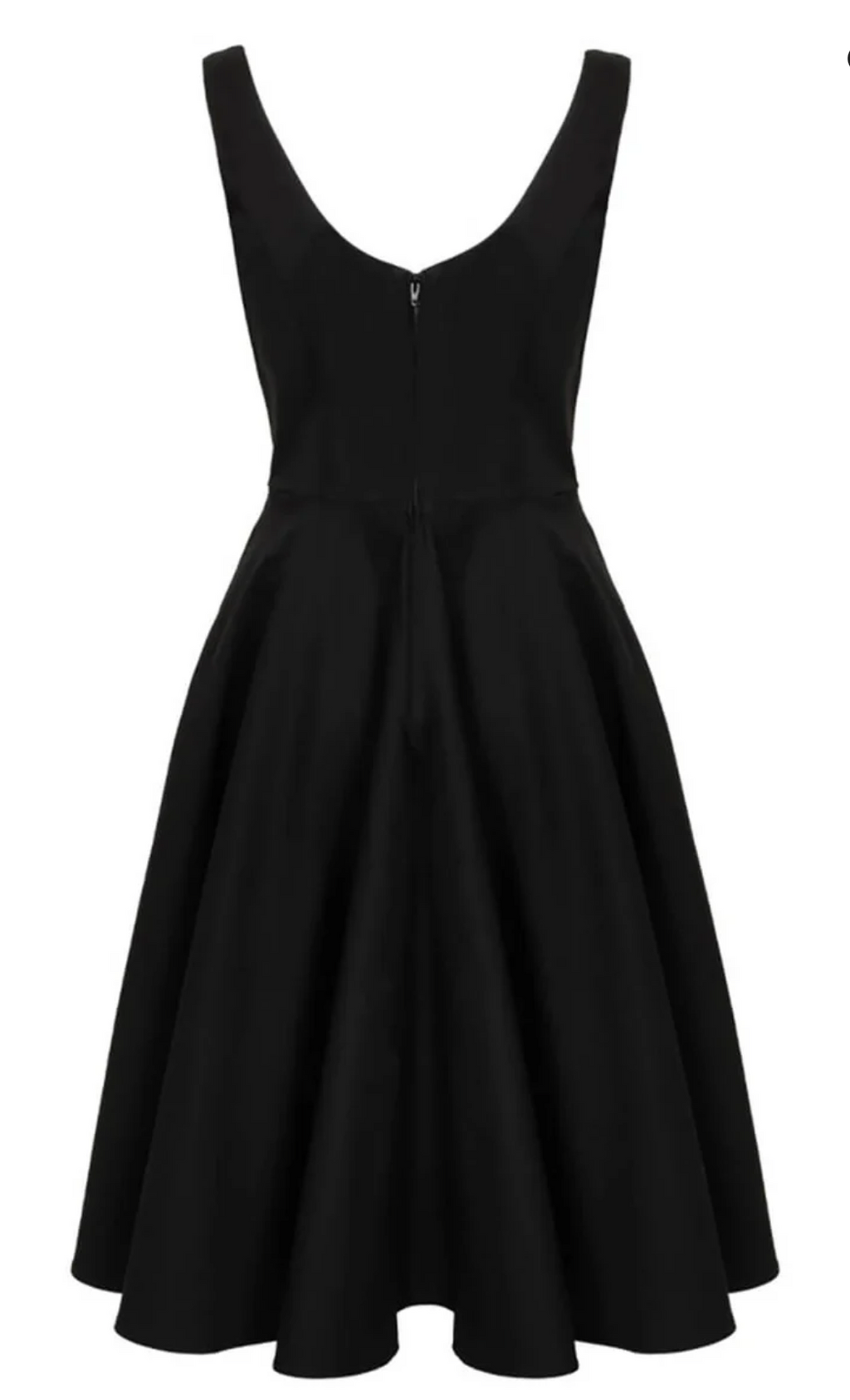 Swingkleid Heidi mit leicht herzförmigen Ausschnitt in Schwarz