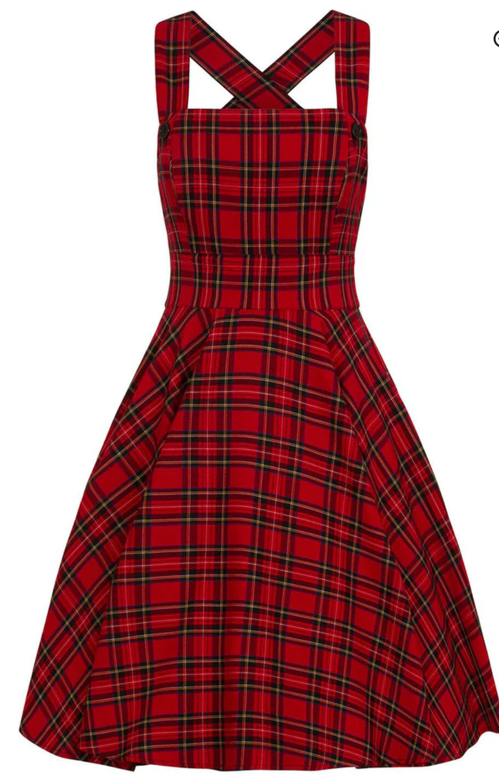 Trägerkleid Irvine  Pinaford, Tartan Rot