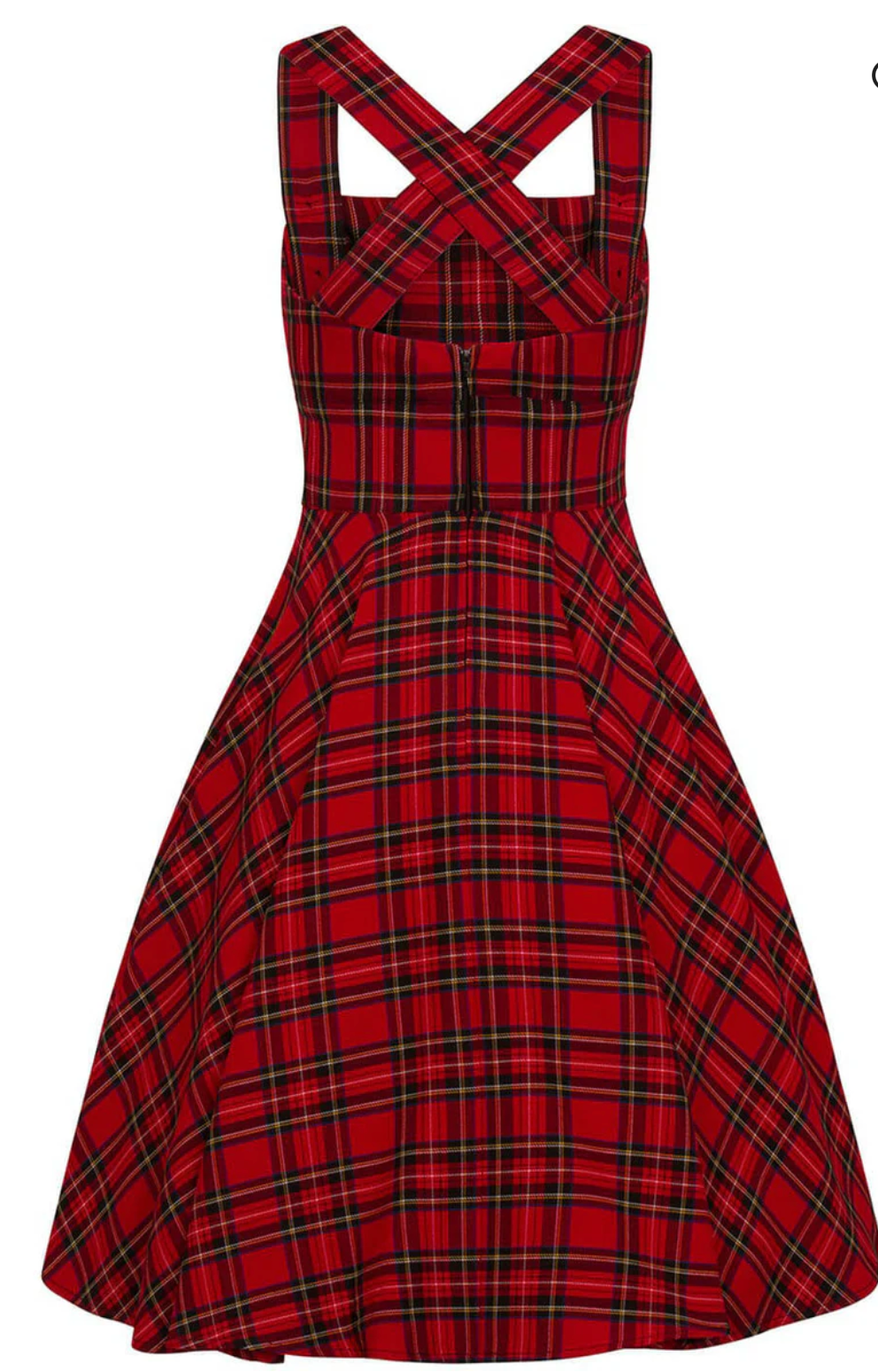 Trägerkleid Irvine Pinaford,  Tartan Rot,    Plus Size