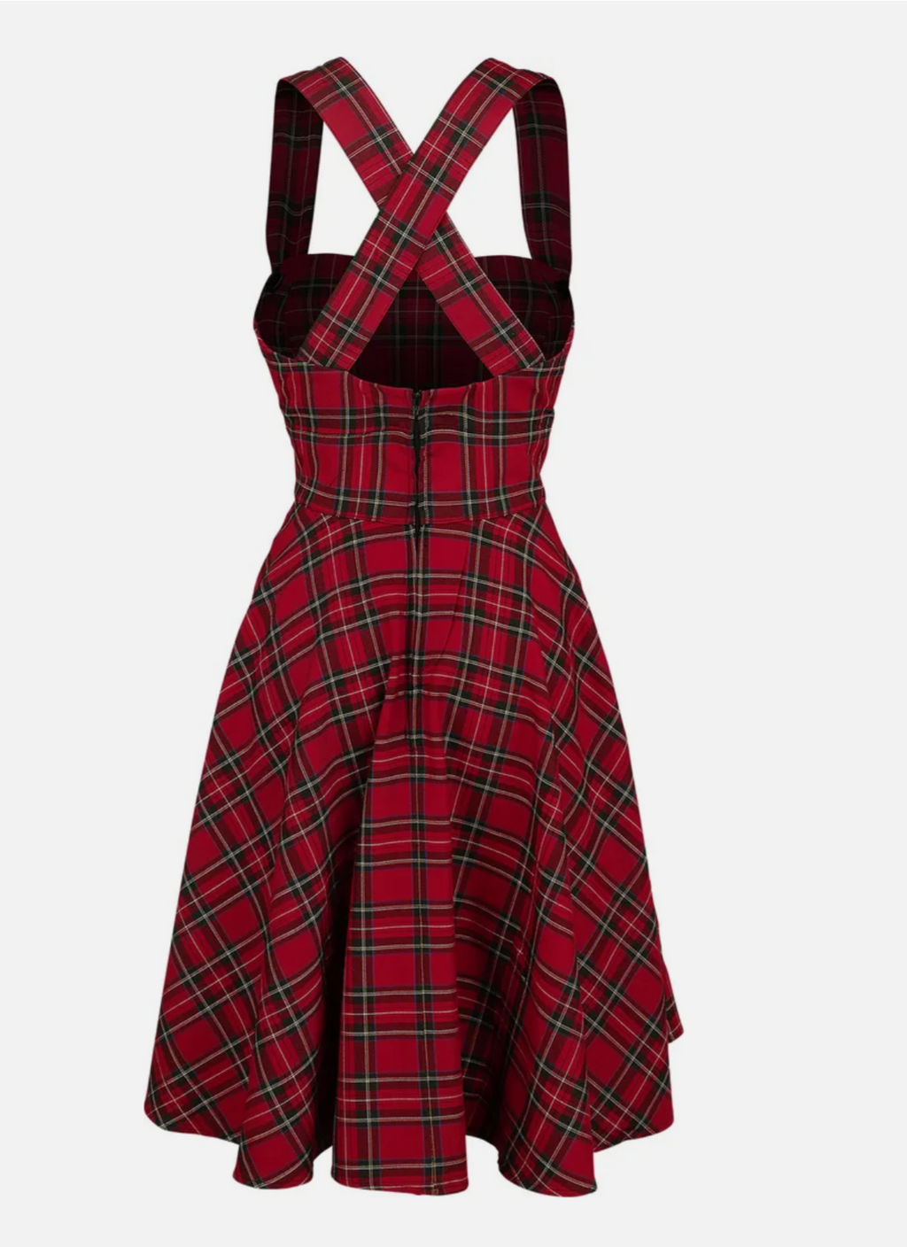 Trägerkleid Irvine  Pinaford, Tartan Rot