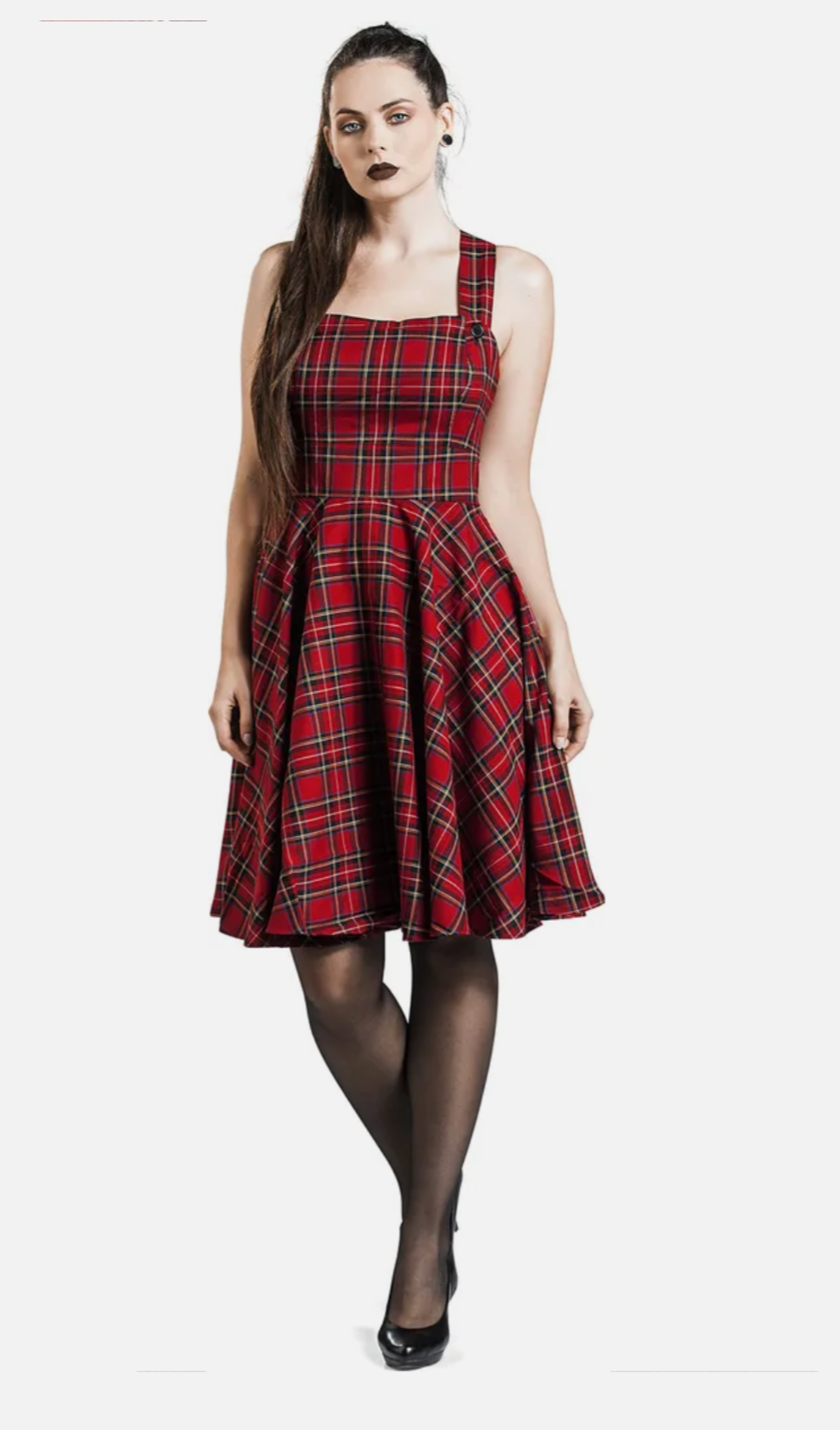 Trägerkleid Irvine  Pinaford, Tartan Rot